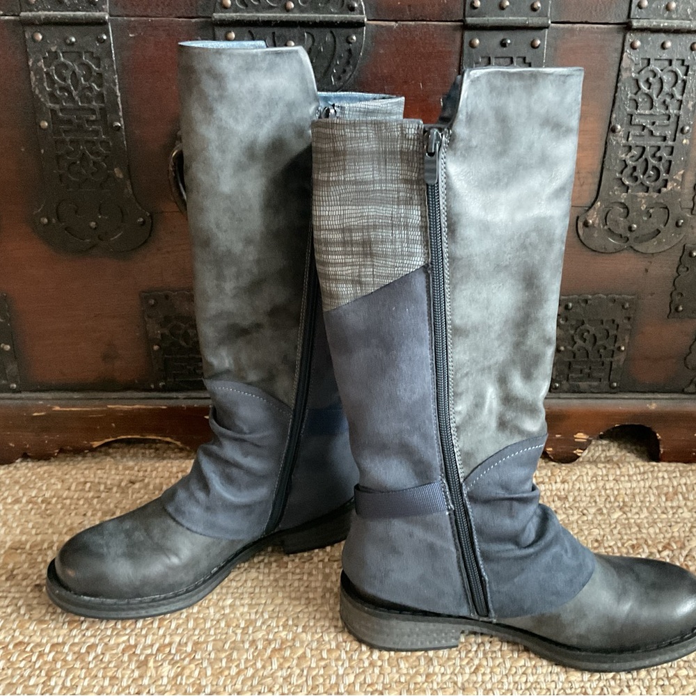 Reiker NWOT knee high Franka blue women boots - Picture 3 of 9